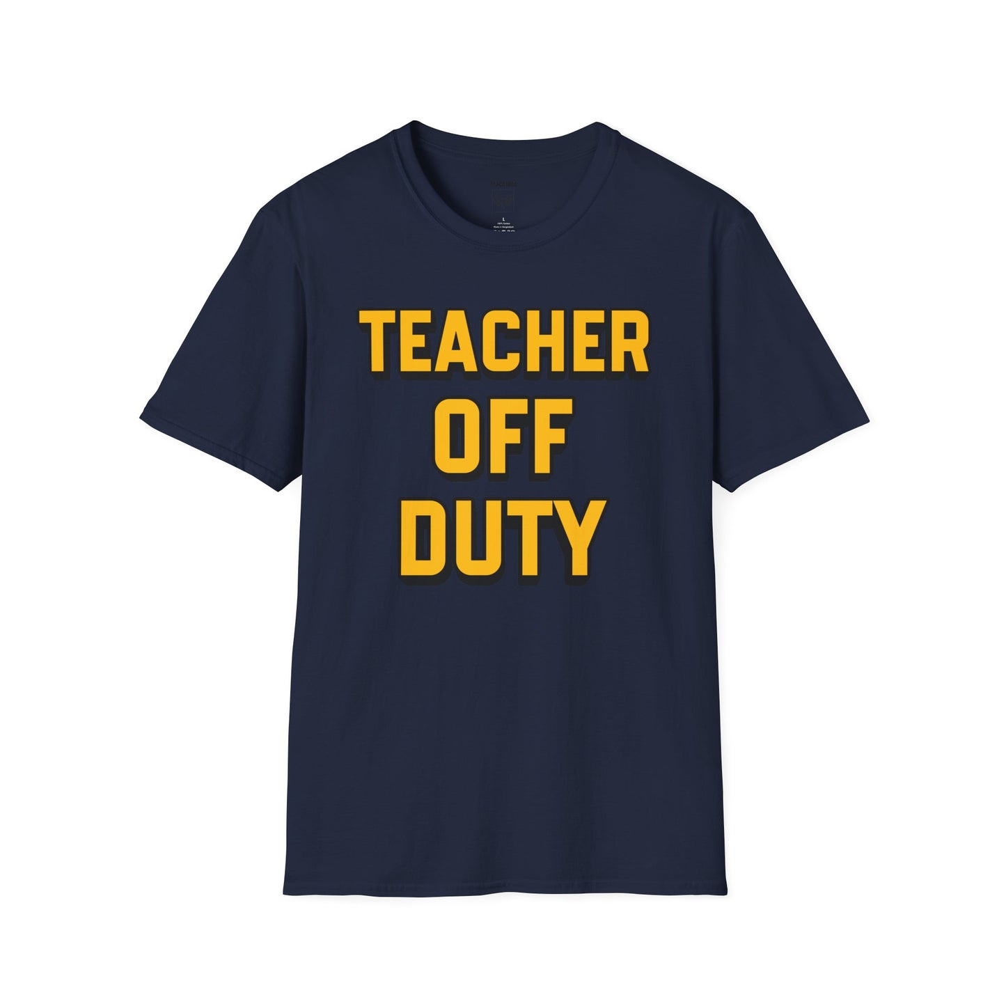 Teacher Off Duty Orange Tee