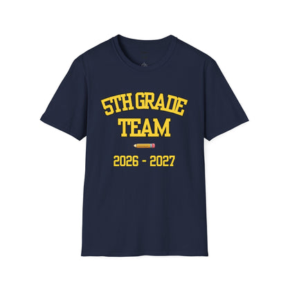 5th Grade Team 2026-2027 Yellow Tee