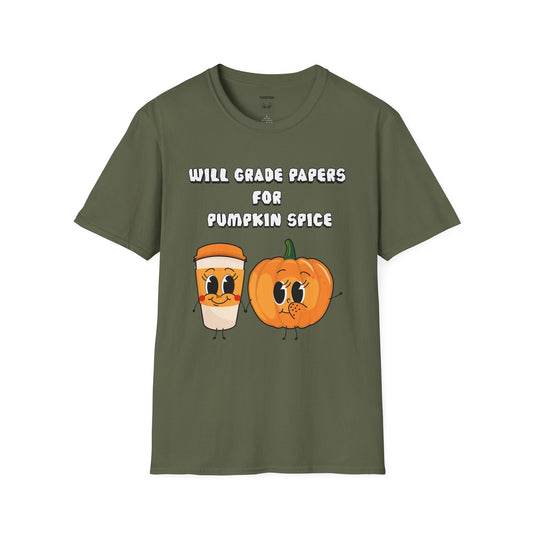 Will Grade Papers For Pumpkin Spice Tee