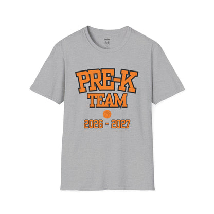 Pre-K Team 2026–2027 Orange Tee