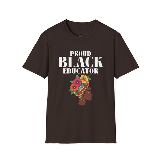 Proud Black Educator Dark Tee 1