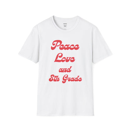 8th Grade Peace Love T-Shirt