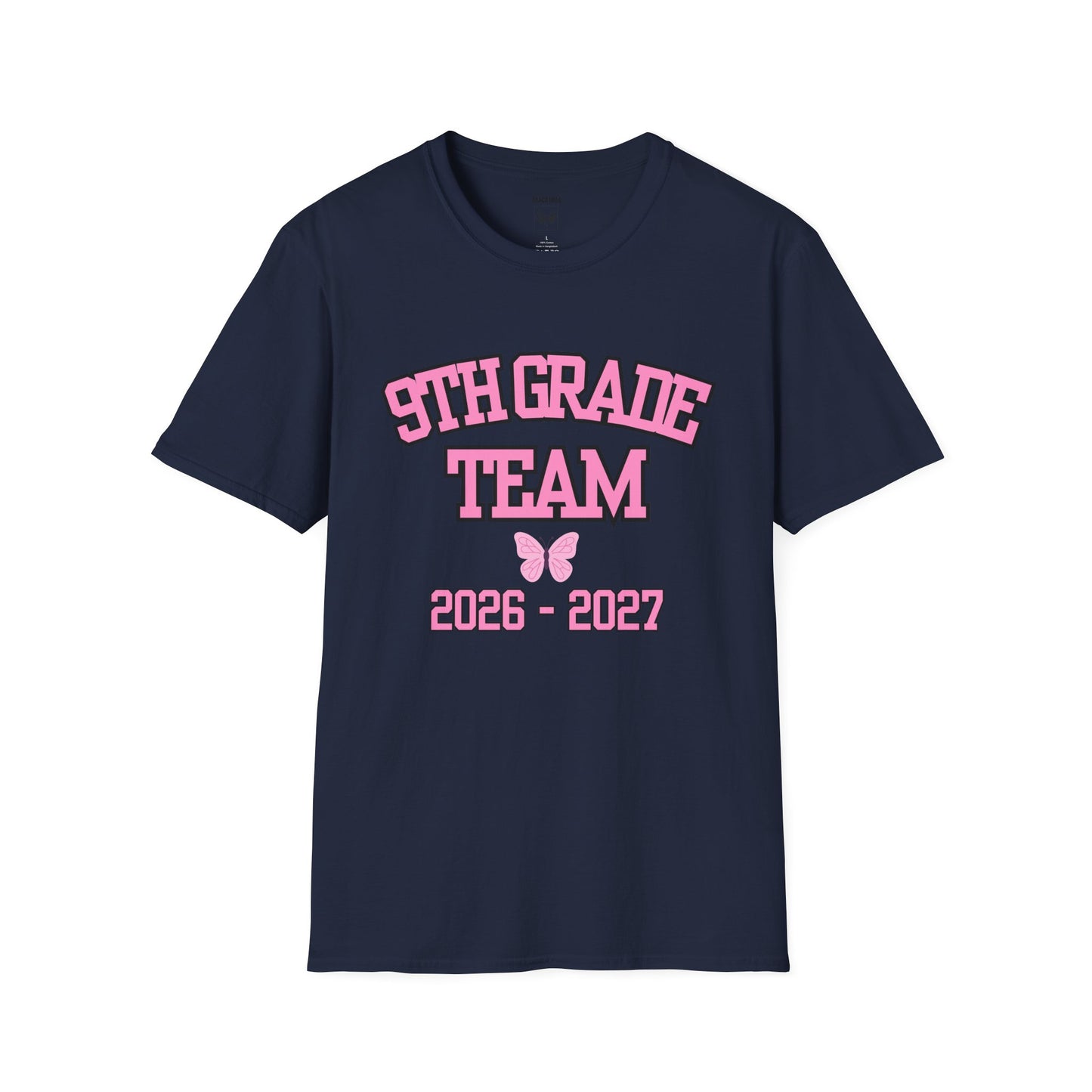 9th Grade Team 2026-2027 Pink Tee