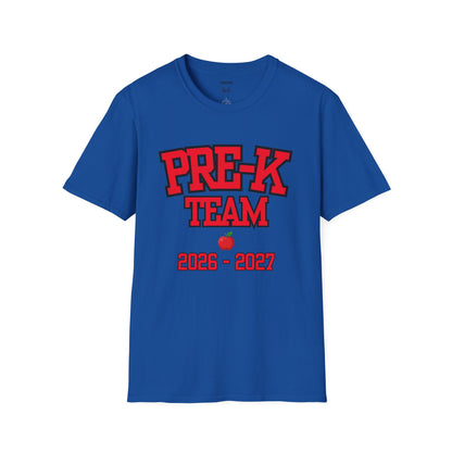 Pre-K Team 2026–2027 Red Tee