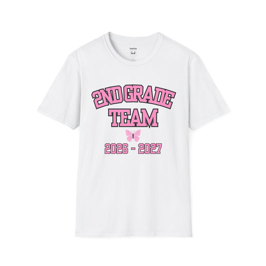 2nd Grade Team 2026–2027 Pink Tee