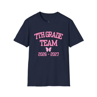 7th Grade Team 2026–2027 Pink Tee