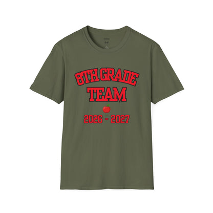 8th Grade Team 2026–2027 Red Tee