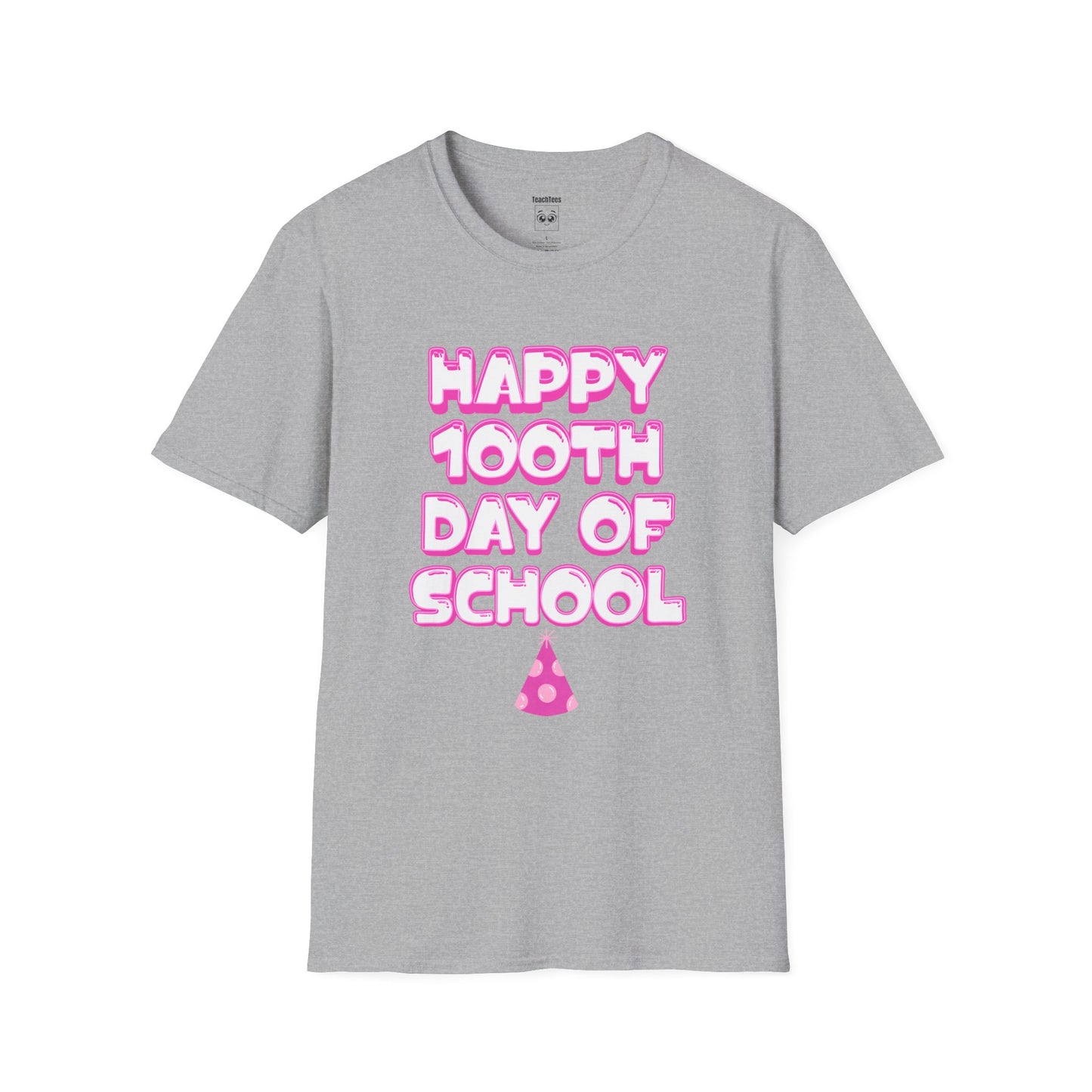 100th Day of School Pink Tee