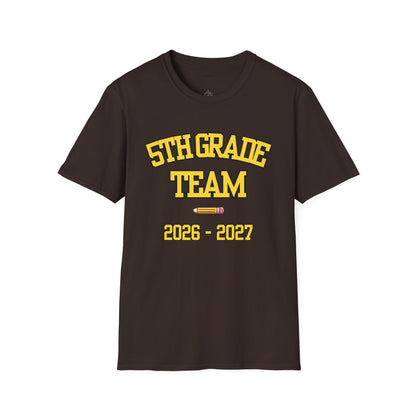 5th Grade Team 2026-2027 Yellow Tee
