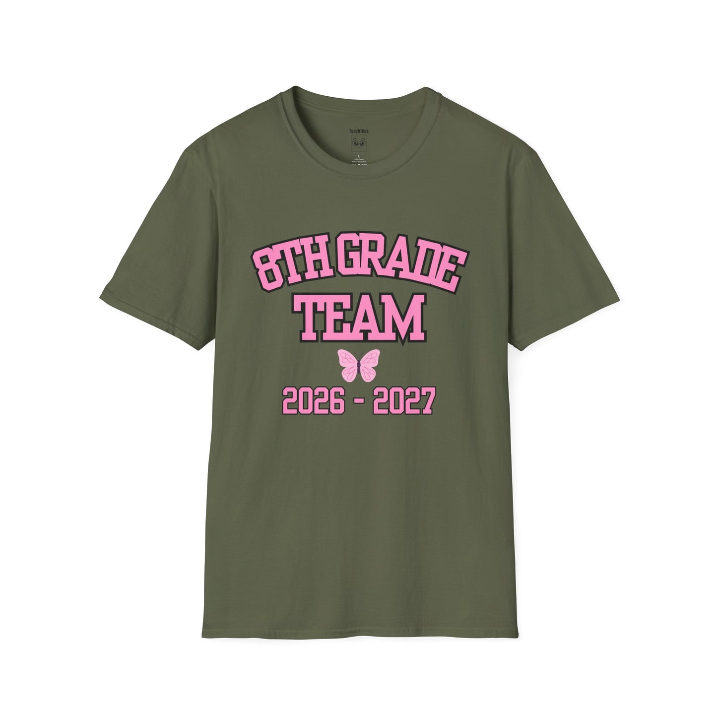 8th Grade Team 2026-2027 Pink Tee