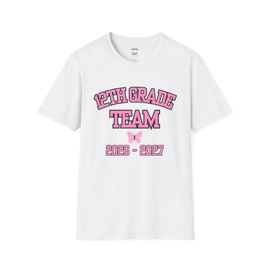 12th Grade Team 2026–2027 Pink Tee
