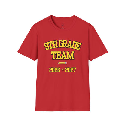 9th Grade Team 2026–2027 Yellow Tee