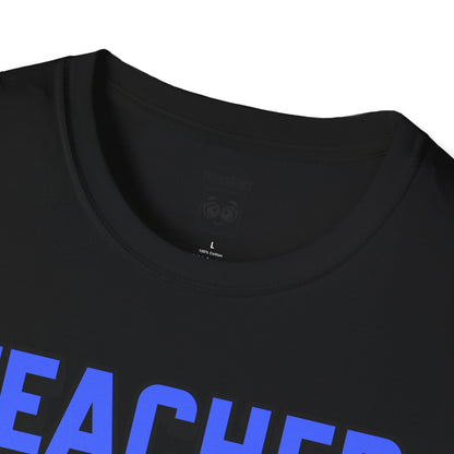 Teacher Off Duty Blue Tee