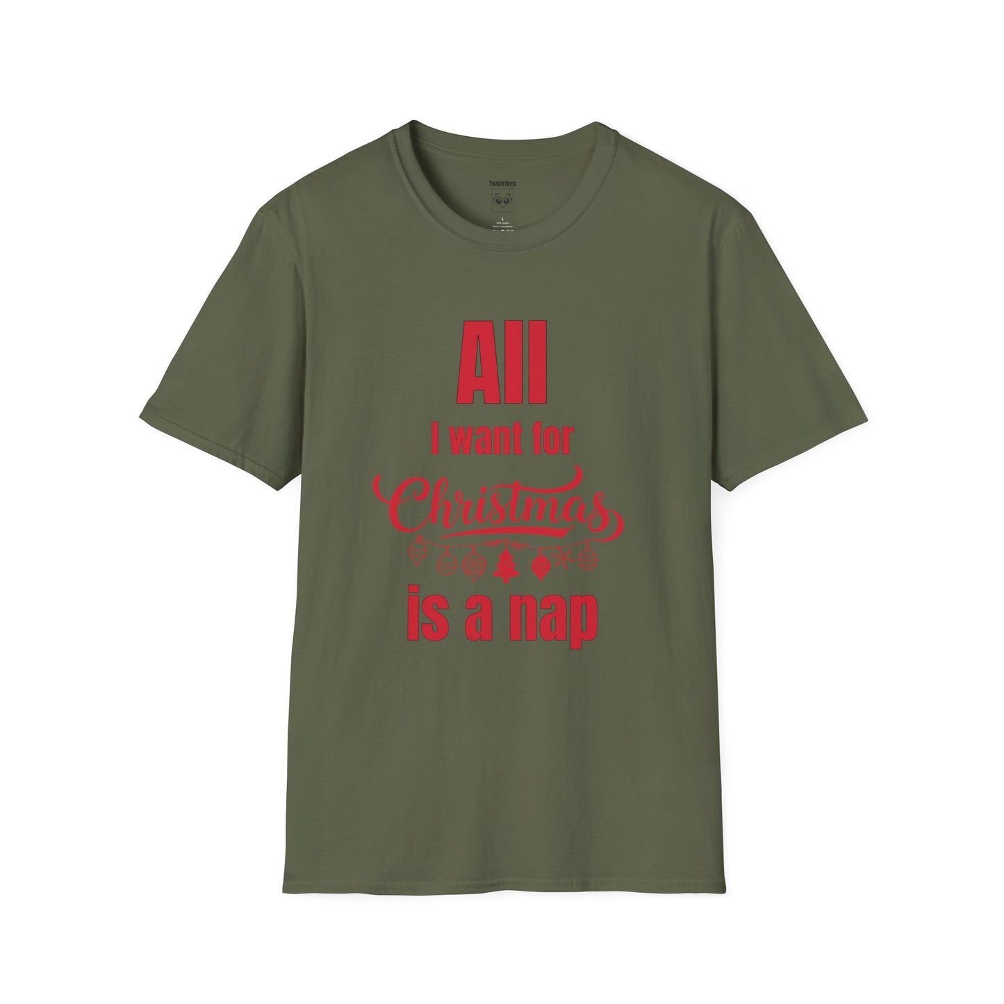 All I Want for Christmas Is a Nap Tee