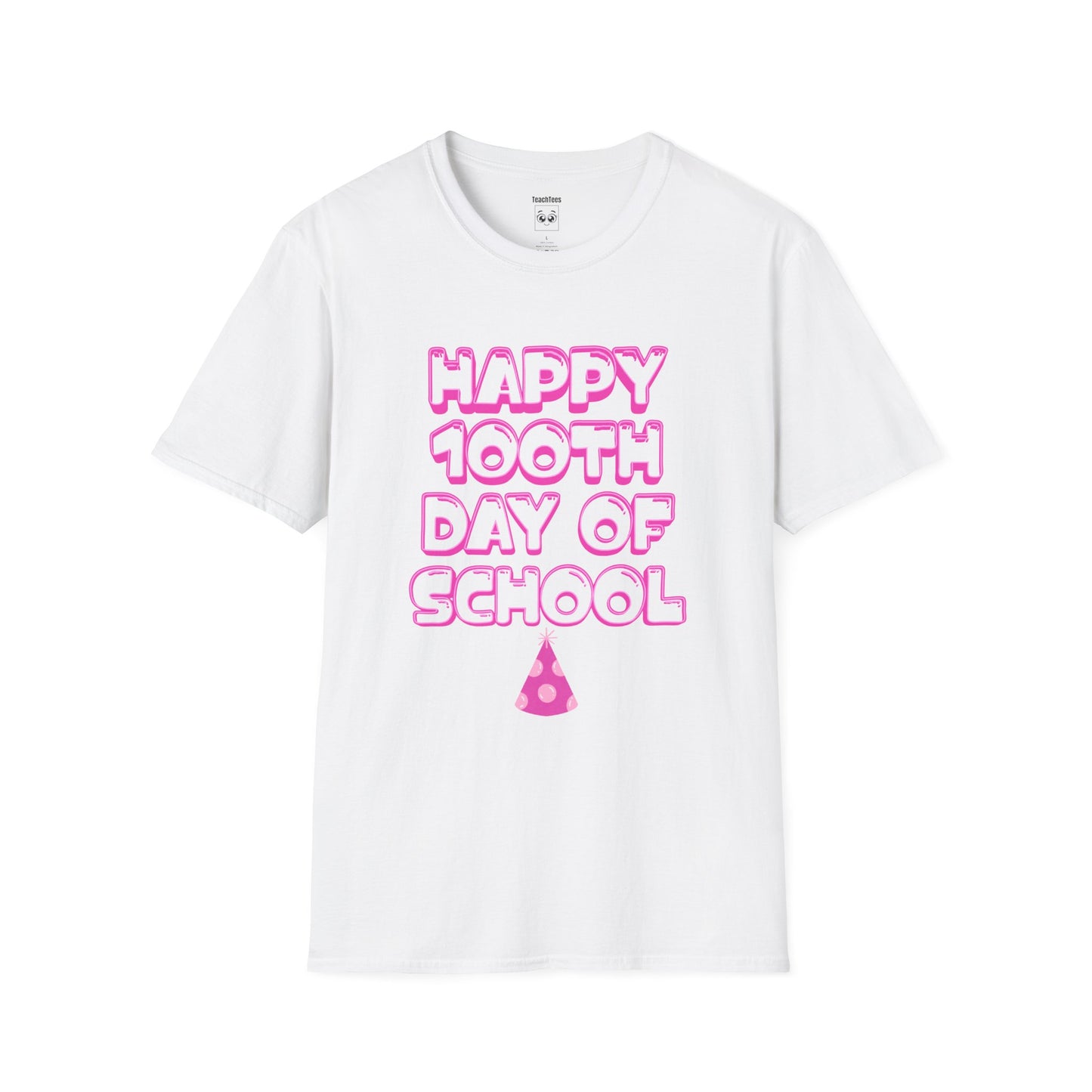 100th Day of School Pink Tee
