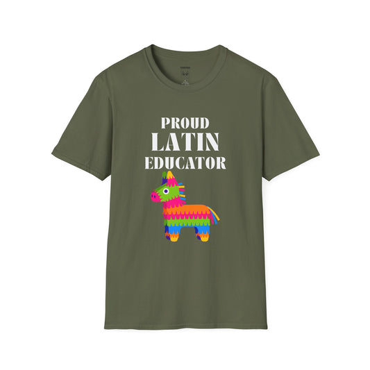 Proud Latin Educator Dark Tee 2