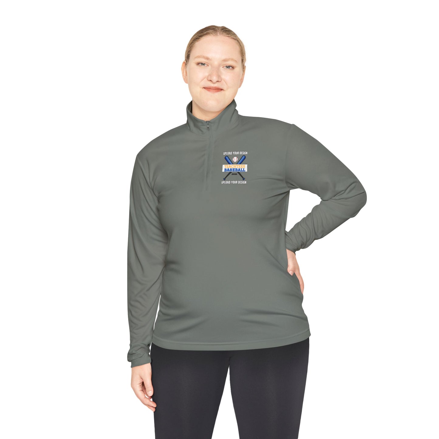 Customizable Adult Quarter-Zip Pullover